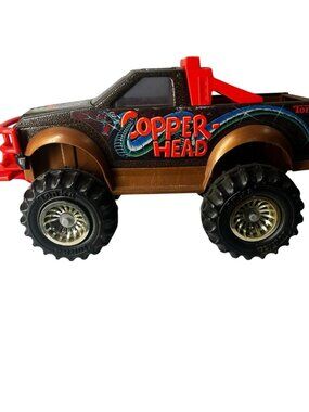 Tonka Copperhead Monster Pickup Truck 1:43 1992 Oversized Wheels Black Red